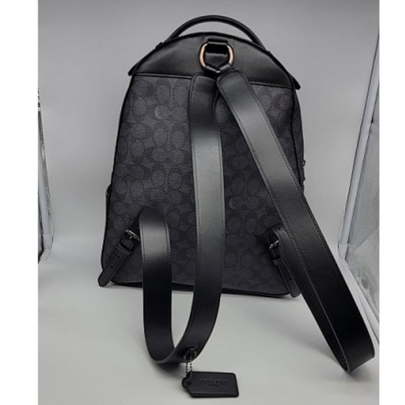 Coach Campus Backpack Signature Canvas Star Applique and Snakeskin Detail 69439 - Picture 2 of 8